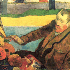 reproductie The painter of the sunflowers van Paul Gauguin